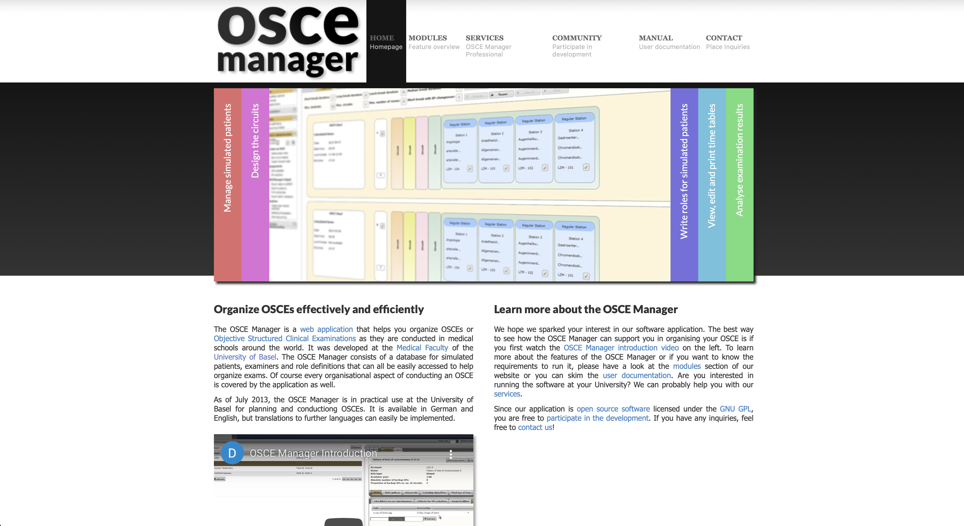 OSCE Manager Screenshot